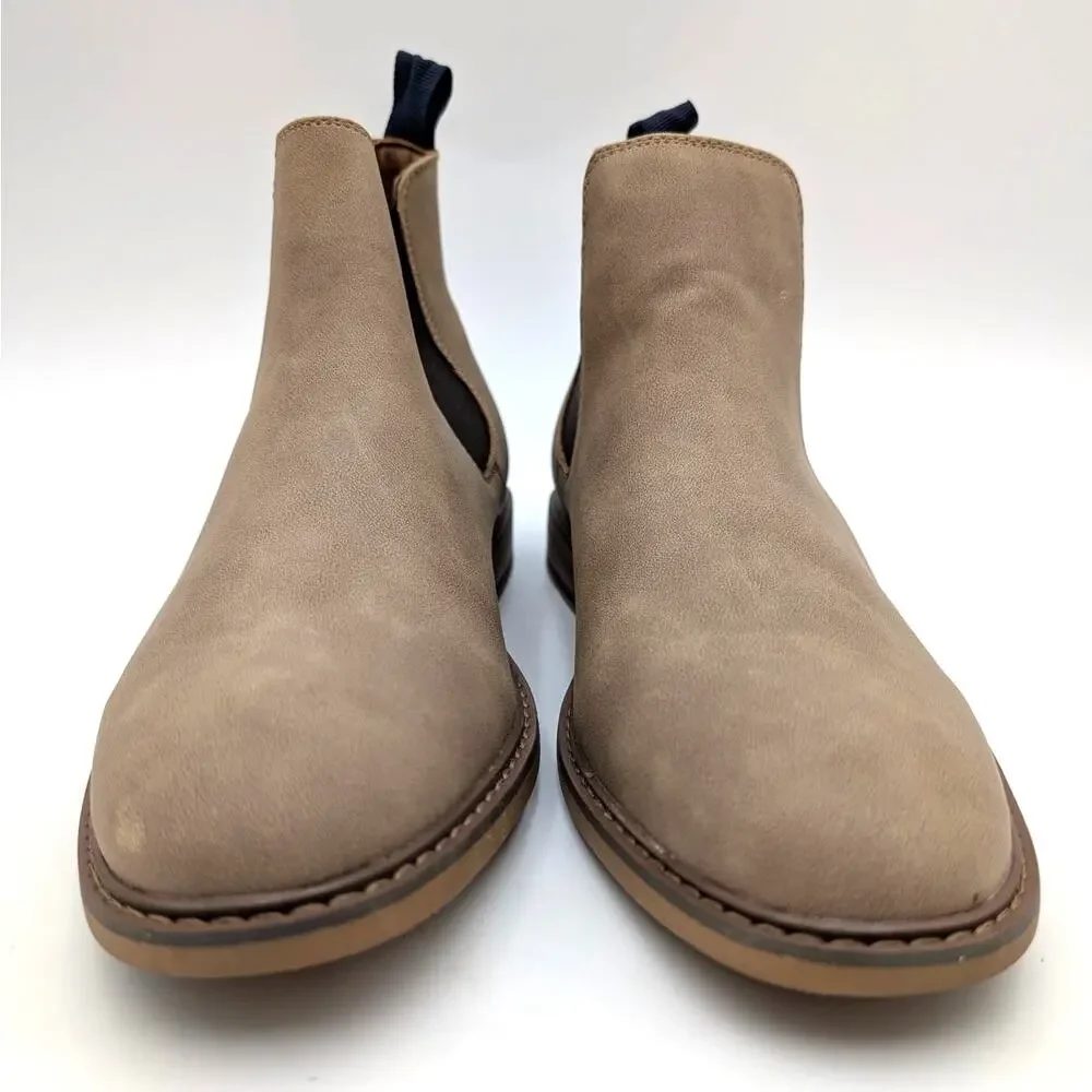 Madden Estiban Cheslea Ankle Boots Round Toe Men's Taupe Size US9 EU42